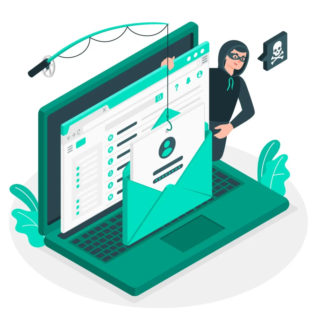 attacker targeting common vulnerabilities of an organization network